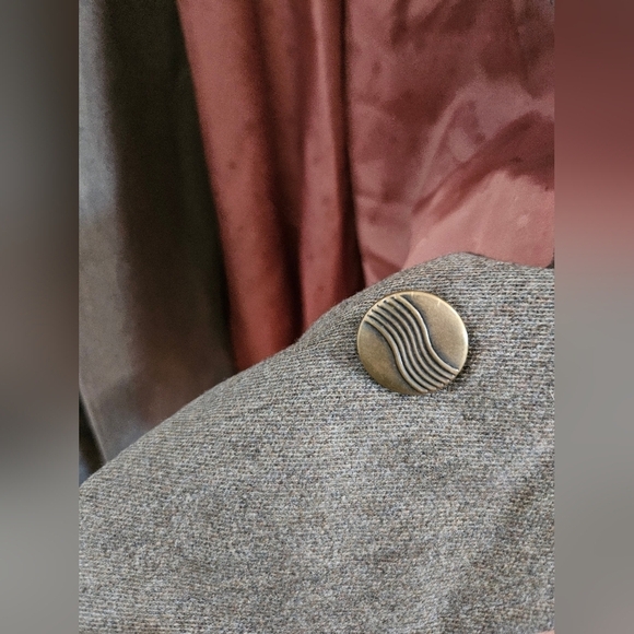 VTG LA VOGUE Brown Wool Trenchcoat - Picture 10 of 10